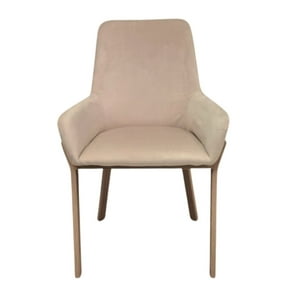 Habita2 Chile - Sillas Acolchadas De Comedor Brito Con Apoyabrazos - Beige
