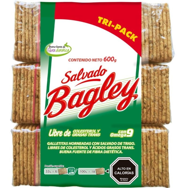 Galleta Salvado 600 g Bagley