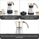 thumbnail image 2 of Cafetera de café espresso eléctrica Imusa 180 ml o 90 ml plateada, 2 of 7