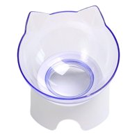 Magideal - Elevados Inclinados De 15 Degree Para Gatos, Estación De Alimentación, Antideslizante Con Dispensador De Soporte, Elevados Para Comida Y , Cuenco Transparente Cuenco Claro