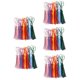 thumbnail image 2 of 150 Piezas De Mini Borlas Artesanales Suaves Hechas A Mano Sedosas Multicolores Con Bucles, 2 of 5