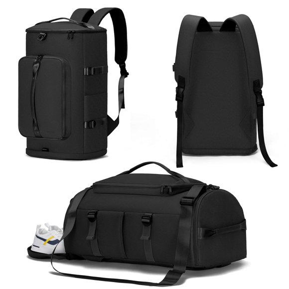 Bolsa de gimnasio MIYCOO para hombre y mujer, mochila de viaje, negra