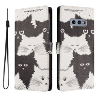 Foxdock Funda Tipo Cartera Para Samsung Galaxy S10E Con Soporte Y Correa – Diseño De Patrones Lindos
