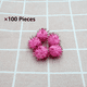 thumbnail image 1 of suxuMhao Pompones Rosas para Manualidades Pompones de Oropel Esponjosos Pompones con Brillo Decoración de Ropa 0.39 Inch 100 Pzas Pompones Al por Mayor para Manualidades DIY Adornos de Fiesta, 1 of 3