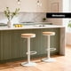 thumbnail image 4 of Silla Piso Bar Taburete Regulable Madera Venhoouse Blanco Galvanizado, 4 of 8