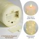 thumbnail image 4 of Velas LED Homwamee 3 piezas 10 cm 13 cm 15 cm sin llama, 4 of 7