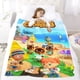 thumbnail image 5 of Animal Crossing anti-pilling, suave, ligera, esponjosa y acogedora de lujo para hogar y cocina – Perfecta para niños y adultos,150X120cm, 5 of 6