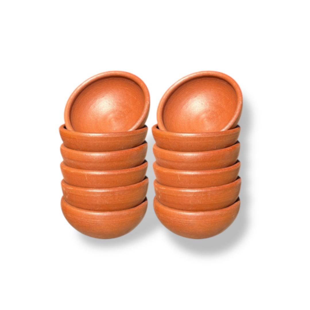 Pomaire Online - Pocillos De Greda Para Salsas 8Cm Pack 12 Unidades