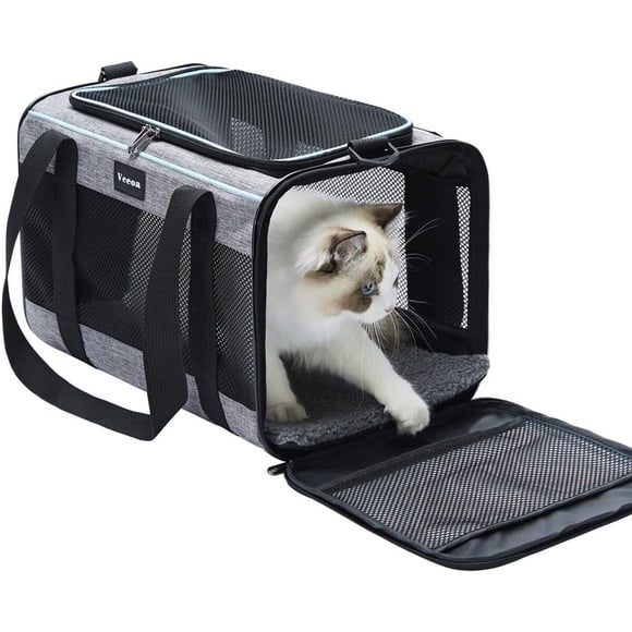 Transportador suave Vceoa 17.5 x 11 x 11 pulgadas para gatos
