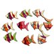 thumbnail image 1 of 50 Uds. Botones De Madera De Peces Coloridos Adorno Arte De Colección De Recortes DIY, 1 of 3