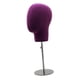thumbnail image 2 of Cabeza de maniquí ajustable con base redonda estable, cabeza de maniquí duradera, modelo de soporte de exhibición para sombrero, auriculares, pelucas, Violeta, 2 of 5
