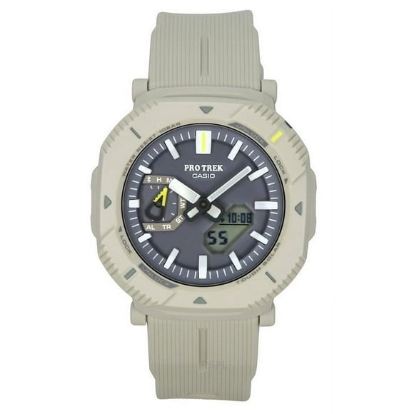 Reloj Análogo Digital Para Hombre Pro Trek Smartphone Link Correa De Resina Dial Gris Tough Solar Prj-b001-7 100m