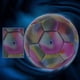 thumbnail image 5 of Balón de fútbol, balón de fútbol reflectante que brilla por la noche, luz con flash para cámara, balón de fútbol para entrenamiento de fútbol en interiores y exteriores., 5 of 7