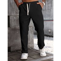 Likeshop - Pantalón Recto Hombre Casual Unicolor Tendencia 0272