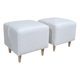thumbnail image 2 of Poufs Cuadrados En Lino Crudo, 2 of 3
