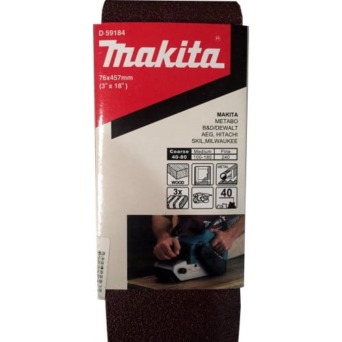 Makita - Lijas Banda (3 Unid) 3x18'' 76x457mm Grano 40