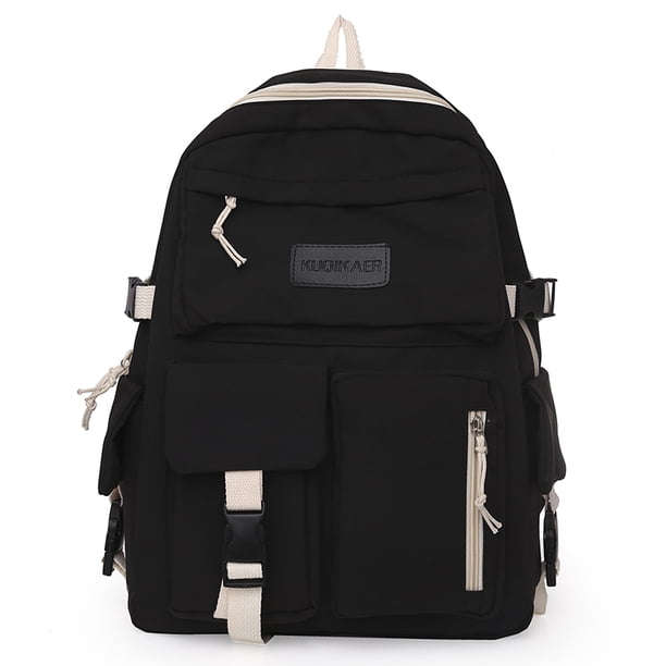 Canvas Women's Backpack Students School Bags for Girls Teenager Cute Multi-pocket Schoolbag Rucksack Handbags Laptop Backpack