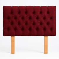 Ethan Desing - Respaldo De Cama 2 Plazas Color Burdeo