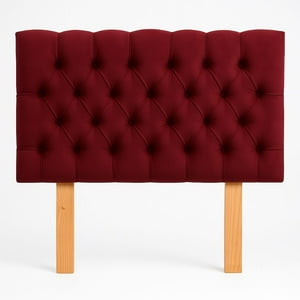 Ethan Desing - Respaldo De Cama 2 Plazas Color Burdeo