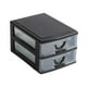 thumbnail image 3 of Cajón De Almacenamiento De Sobremesa Organizador De Escritorio Decorativo Para Tocador De Baño 2 Capas Marrón, 3 of 3
