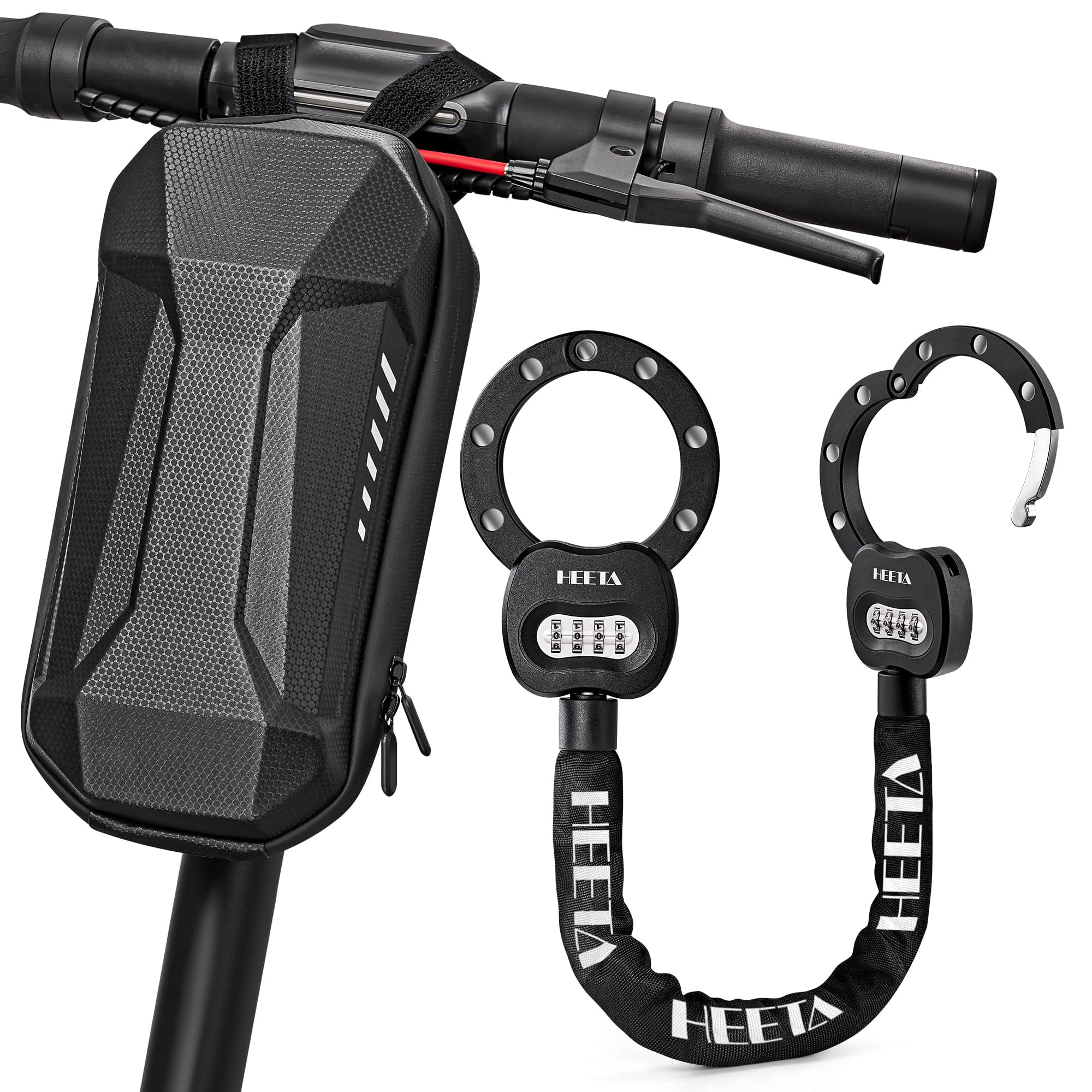 Candado Para Patinete Eléctrico Heeta Con Combinación De 4 Dígitos Y Cadena De 8 Mm