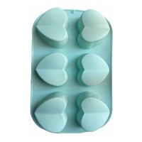 Genérico - Molde Silicona Moldes Silicona Reposteria Corazon Partido