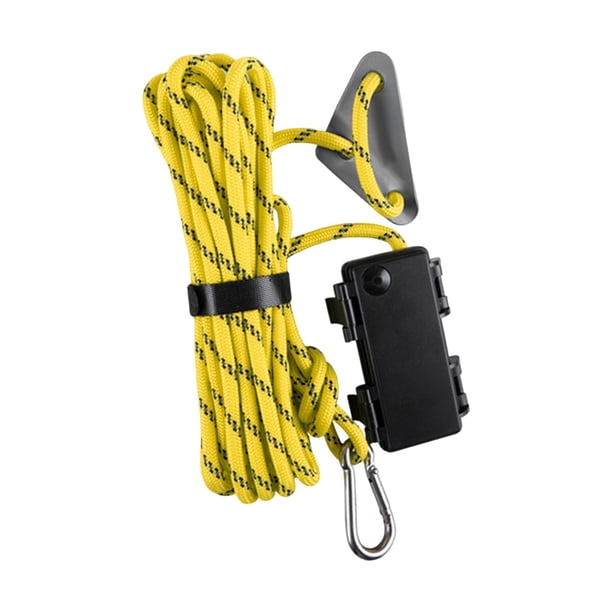 Guylines Lamp 16.4ft LED Tent Rope Para Mochileros Senderismo Actividades Al Aire Libre Amarillo