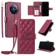 thumbnail image 1 of Funda tipo billetera FOXDOCK para Realme Narzo 70 5G – Tapa abatible con correa para mujer, 1 of 5