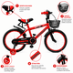 thumbnail image 2 of Bicicleta Infantil Niño Aro 14 Canasto Ruedas Apoyo Mamakids Rojo, 2 of 6