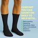 thumbnail image 5 of Calcetines para diabéticos Doctor's Choice para hombre negros, 4 pares, talla XL, 5 of 6