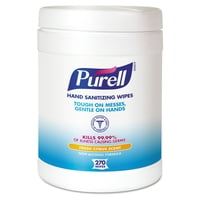 Toallitas Sanitizantes Para Manos Purell 270 Unidades 15X17 Cm