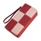 thumbnail image 1 of Cartera de mano de cuero con múltiples tarjeteros y cremallera de gran capacidad para viajes, 1 of 5