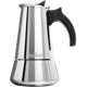 thumbnail image 1 of Cafetera espresso de acero inoxidable para estufa, 300 ml, 6 tazas, plateada, 1 of 8