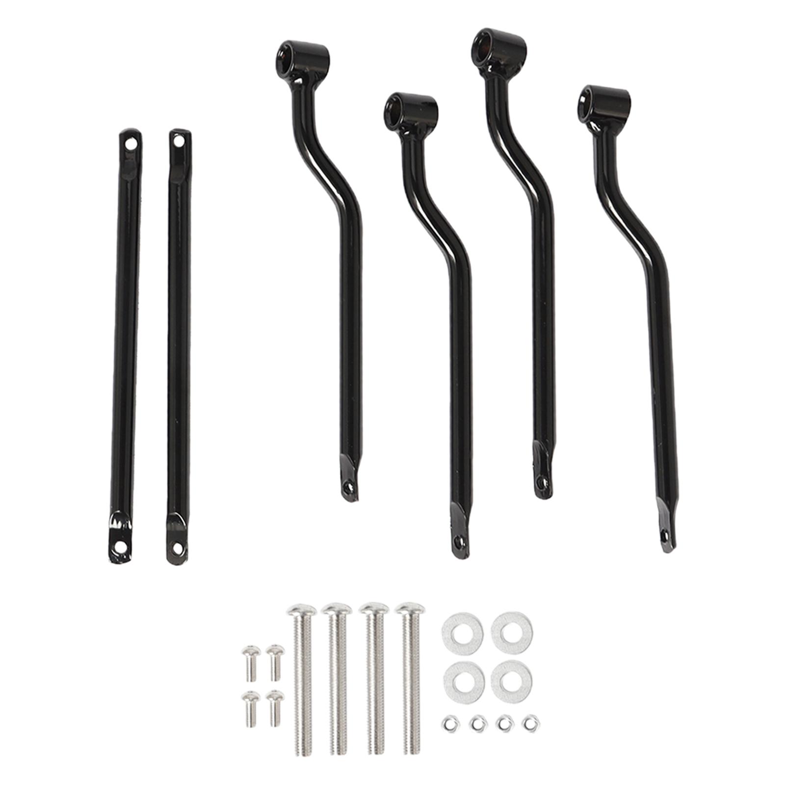 Magideal - Soportes Para Alforjas De Motocicleta Instalación Simple Universal Aleación De Aluminio Izquierda Y Derecha Modificación De Motocicleta Premium Piezas , Negro