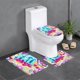 thumbnail image 1 of Fall Guys Juego de 3 alfombras de baño de coral fleece: tapete de baño + alfombra de inodoro en forma de U + funda de tapa de inodoro en forma de O, 1 of 6