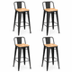 thumbnail image 1 of Pack 4 Pisos De Metal Tolix Asiento Madera, 1 of 8