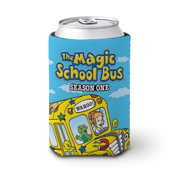El Autobús Mágico Funda enfriadora de latas, aislante de bebidas para mantener frías o calientes, funda térmica plegable para latas, portabebidas reutilizable