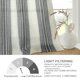 thumbnail image 4 of Cortinas DriftAway estilo rústico, lino con rayas anchas en gris, 213 cm, 4 of 8