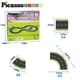thumbnail image 5 of Set de bloques de construcción PicassoTiles Magnet Tile Car Track 3+, 5 of 7