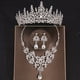thumbnail image 1 of 3pcs Elegant Crystal Bridal Jewelry Set - Rhinestone Tiara Crown, Necklace, and Earrings - Perfect for Weddings and Special Occasions, 1 of 5