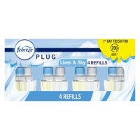 Ambientador Febreze Plug In Linen & Sky Scent 4 Recambios