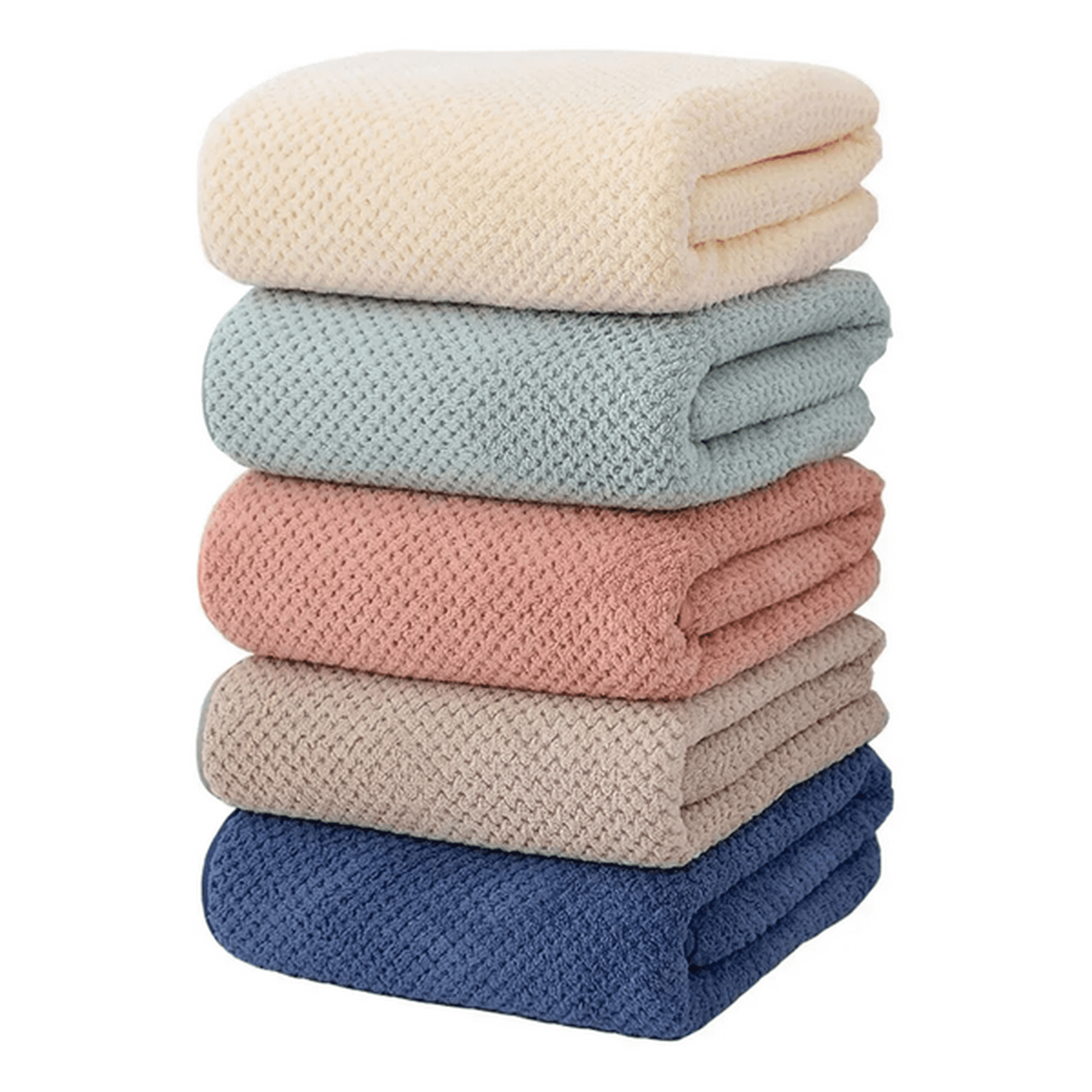 Genérico - Set 6 Toallas De Baño Microfibra Alta Calidad Secado Rápido
