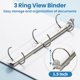thumbnail image 3 of Binder SUNEE 3 anillos de 1.5 pulgadas, 10 unidades, sin PVC, color blanco, 3 of 7