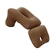 thumbnail image 4 of Almohada Para Siesta, Cojín Portátil, Almohada Lumbar, Almohada De Espuma Viscoelástica Cómoda, Color Marrón, 4 of 5