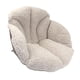 thumbnail image 4 of Cojín de felpa para silla de oficina con soporte Lumbar, cómodo y cálido cojín para silla de escritorio, cojín para asiento de ordenador, dormitorio Caqui, 4 of 5