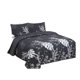 thumbnail image 2 of Cubrecama Quilt Verano King - Negro Blanco Hojas XF5, 2 of 3