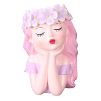 Magideal - Macetero De Para Suculentas, Decoración De Macetas De Jardinería, Maceta Creativa Bonita, Macetero De Cabeza Para Plantas De Interior Y 18X26Cm