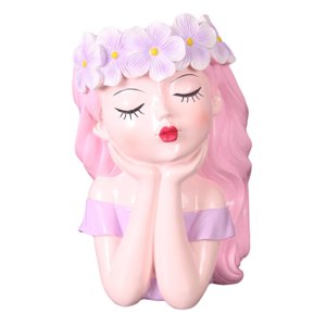 Magideal - Macetero De Para Suculentas, Decoración De Macetas De Jardinería, Maceta Creativa Bonita, Macetero De Cabeza Para Plantas De Interior Y 18X26Cm