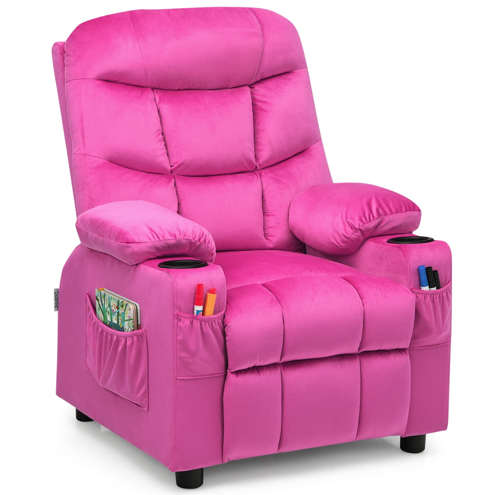 Sillón Reclinable Costway Rosa