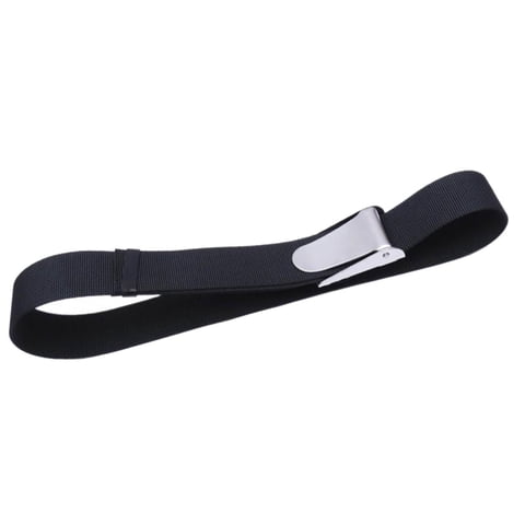 Ioensy - Cinturón De Pesas Para Buceo Con Hebilla Qr, Cinturón De Cintura Para Buceo Y Esnórquel, Negro, 1,8 M